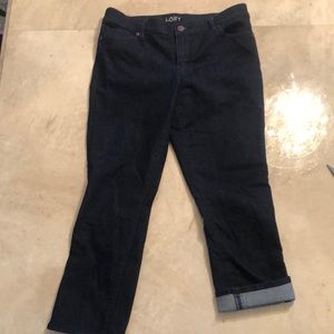 Ann Taylor Loft Jeans, cropped, size 8